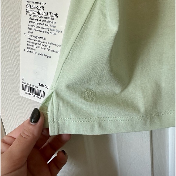 NWT Lululemon Classic Fit Cotton-blend Tank - Picture 5 of 5